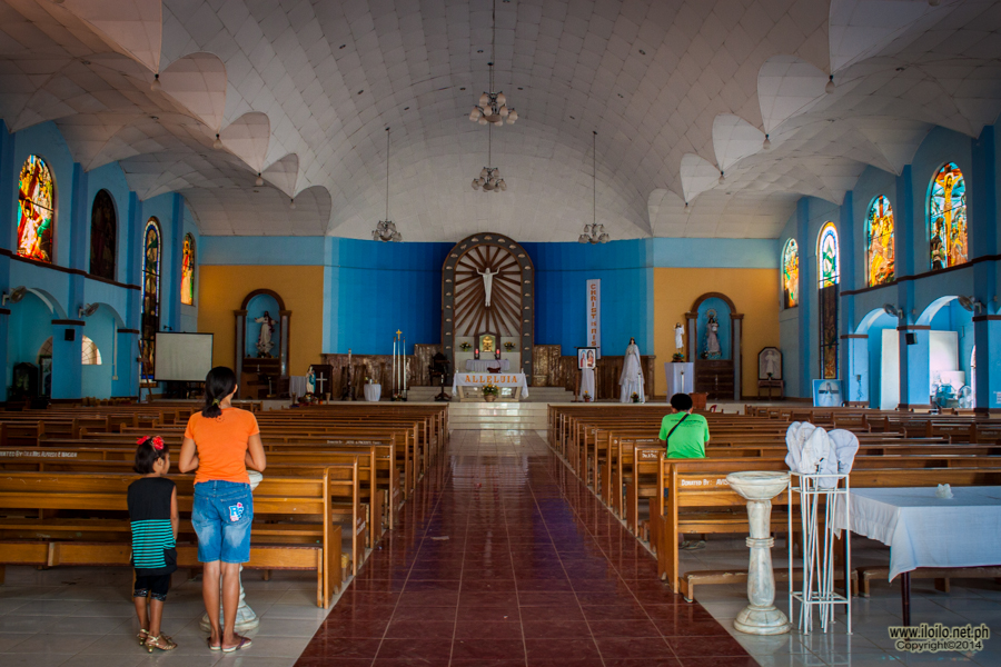 Inside the Estancia Parish Church